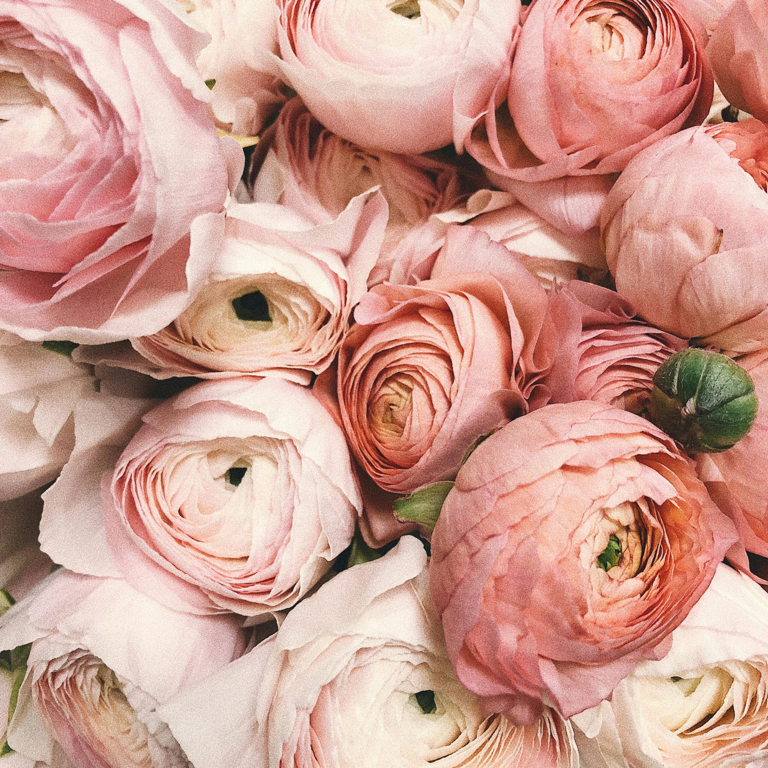 21 Diner menu met thema bloemen